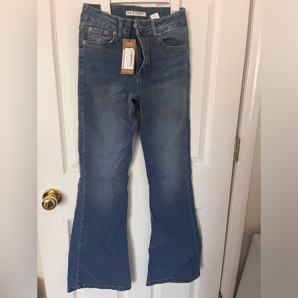 NWT Nasty Gal high waisted flare jeans